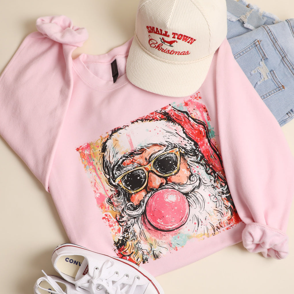 Pink Bubble Gum Santa