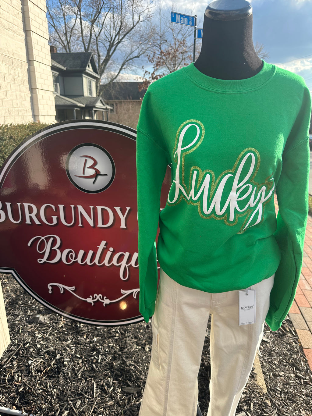 Green "Lucky" Sweatshirt