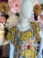Free People Yellow Tea Combo Dress
