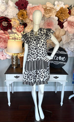 Black and White Print Dress