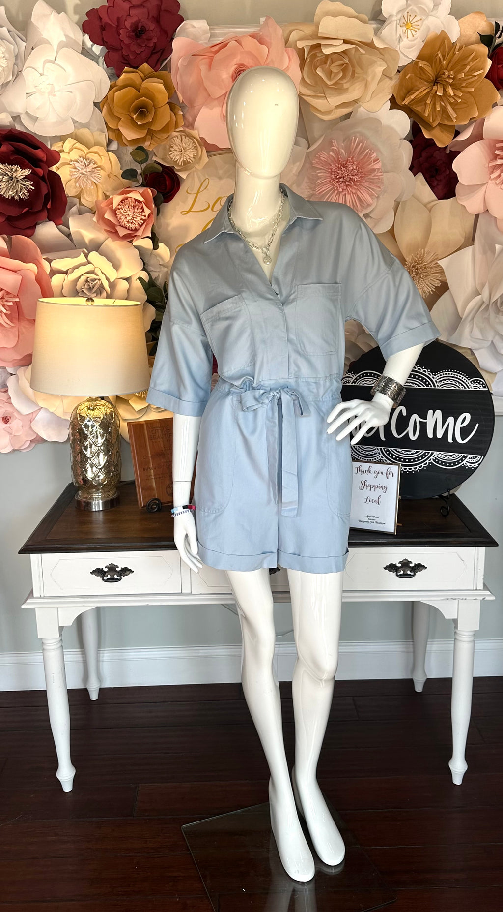 LIght Blue Romper