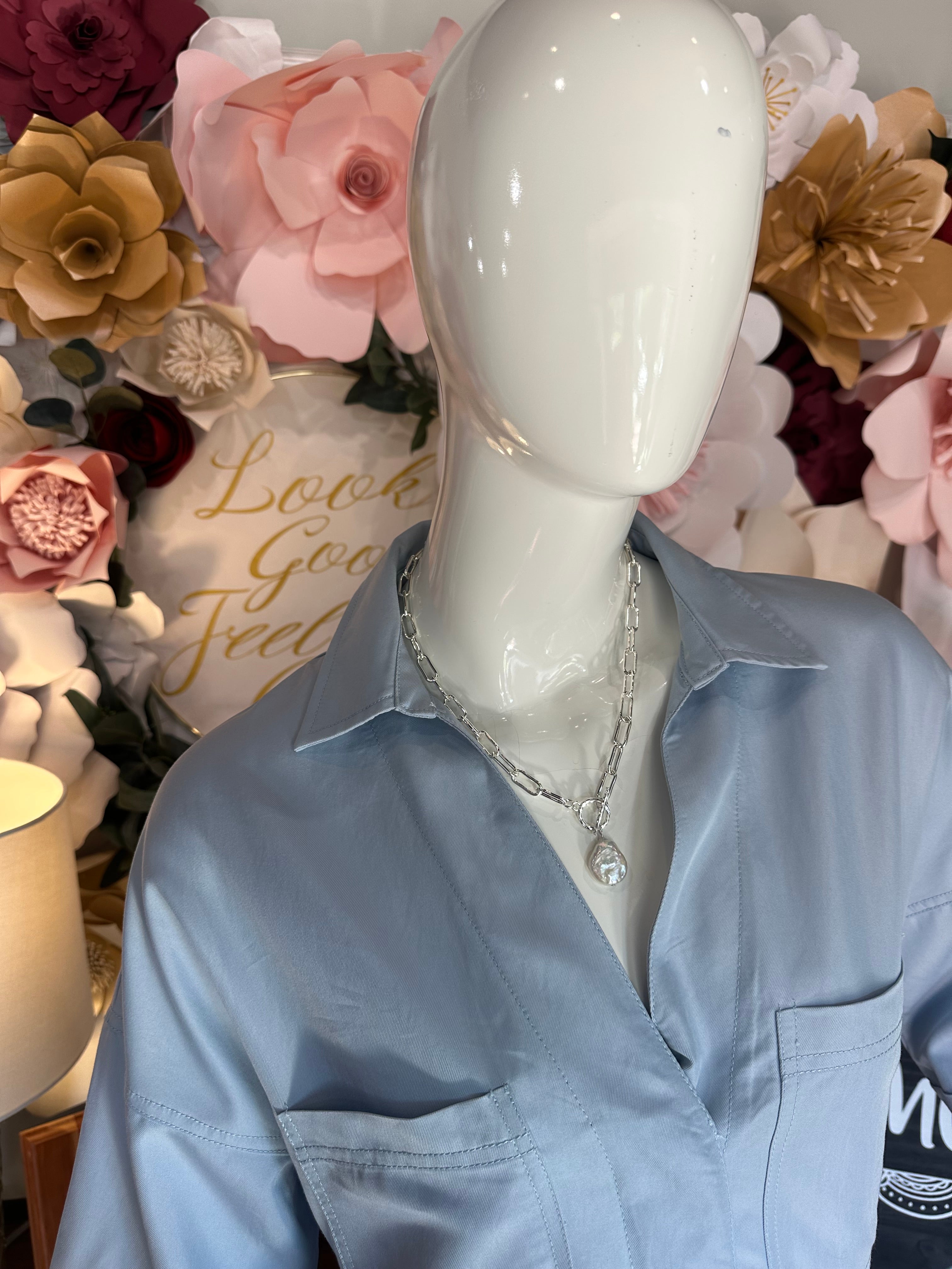 LIght Blue Romper