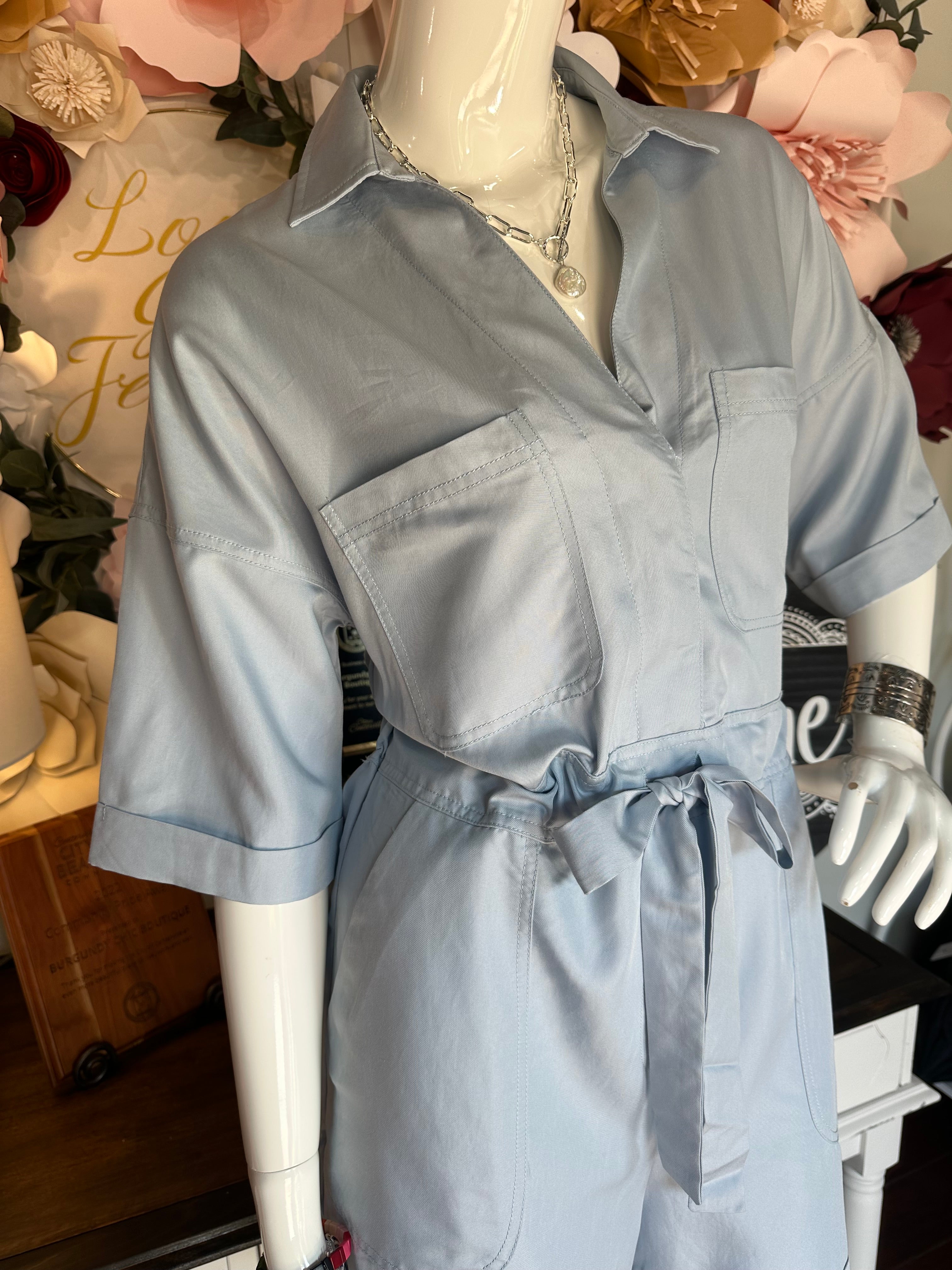 LIght Blue Romper