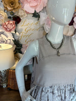 Taupe Tunic with floral bottom