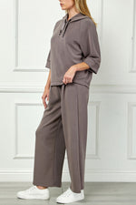 Mocha Very Soft Hooded Top
