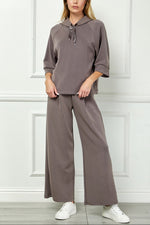 Mocha Very Soft Hooded Top