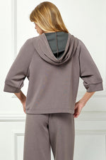 Mocha Very Soft Hooded Top