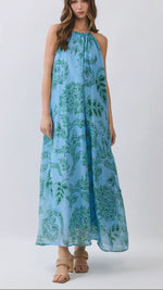 Blue floral Maxi Dress
