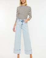 Kancan Cropped Cuffed Wide Leg
