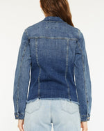 Kancan Fray Hem Denim Jacket