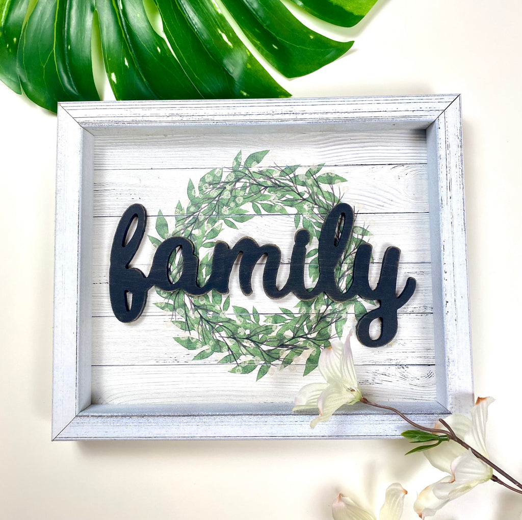 Engraved Family Sign