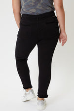 Black Distressed Ankle Skinny
