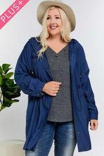 Navy Plus Size Jacket