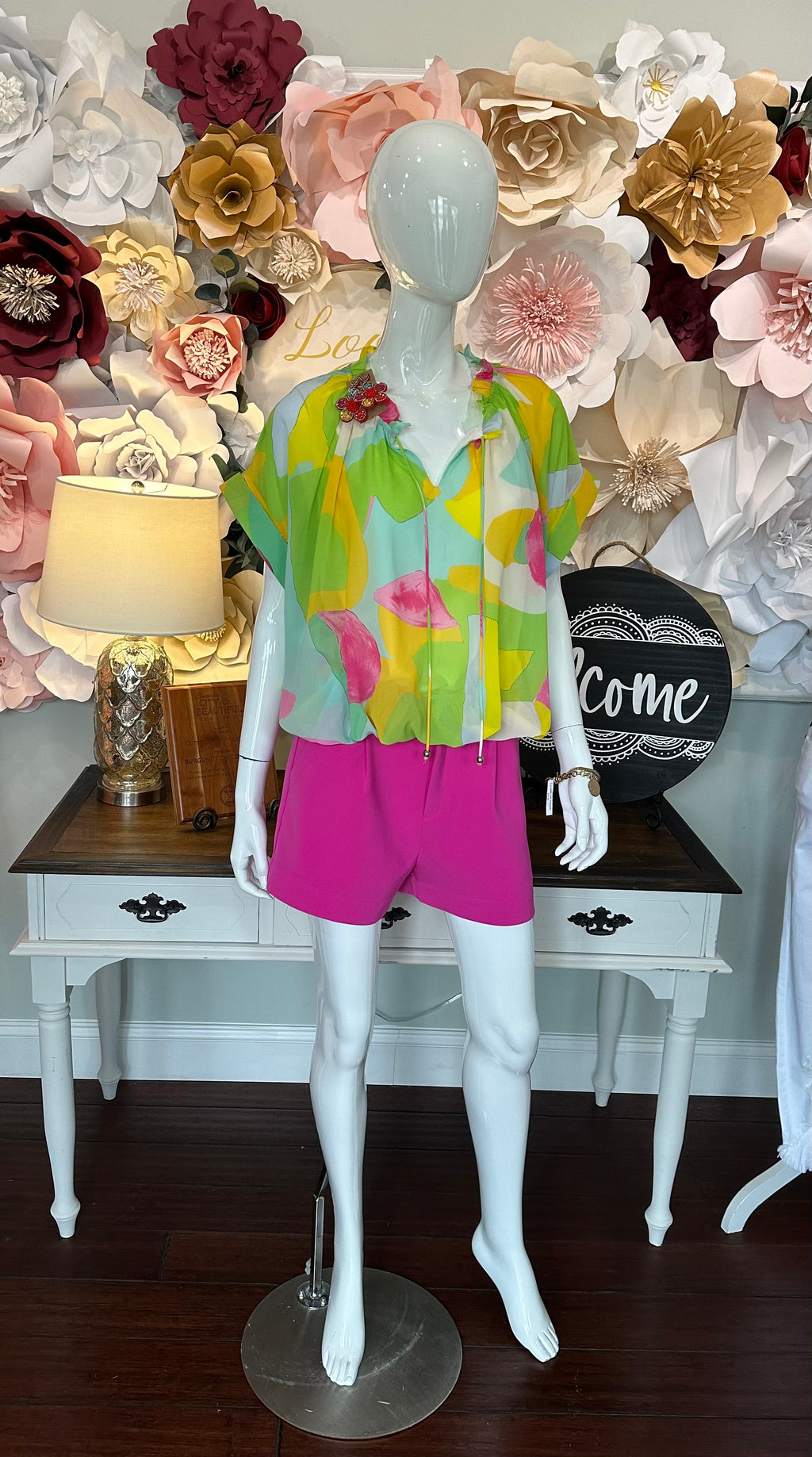 Fuchsia Tailored Shorts