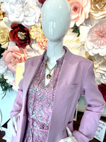 Lilac Inverted Collar Blazer