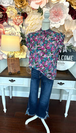 Fuschia Mock Neck Top