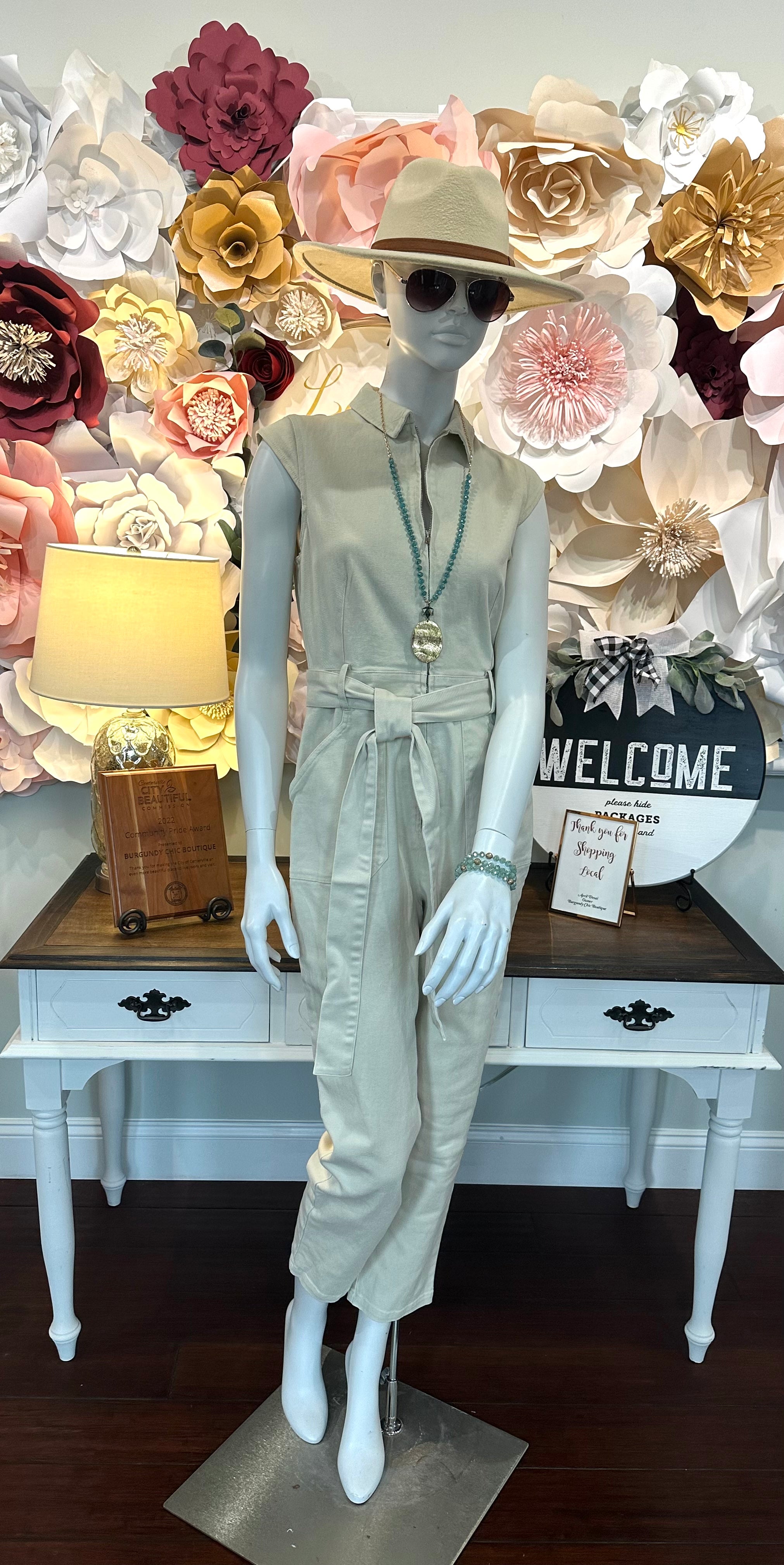 Natural Denim Jumpsuit