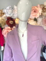 Lilac Inverted Collar Blazer