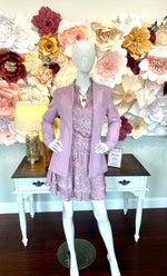 Lilac Inverted Collar Blazer