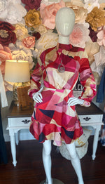 Pink & Red Multi Flounce Dress