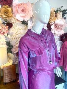 Violet Two Tone Reflective Top